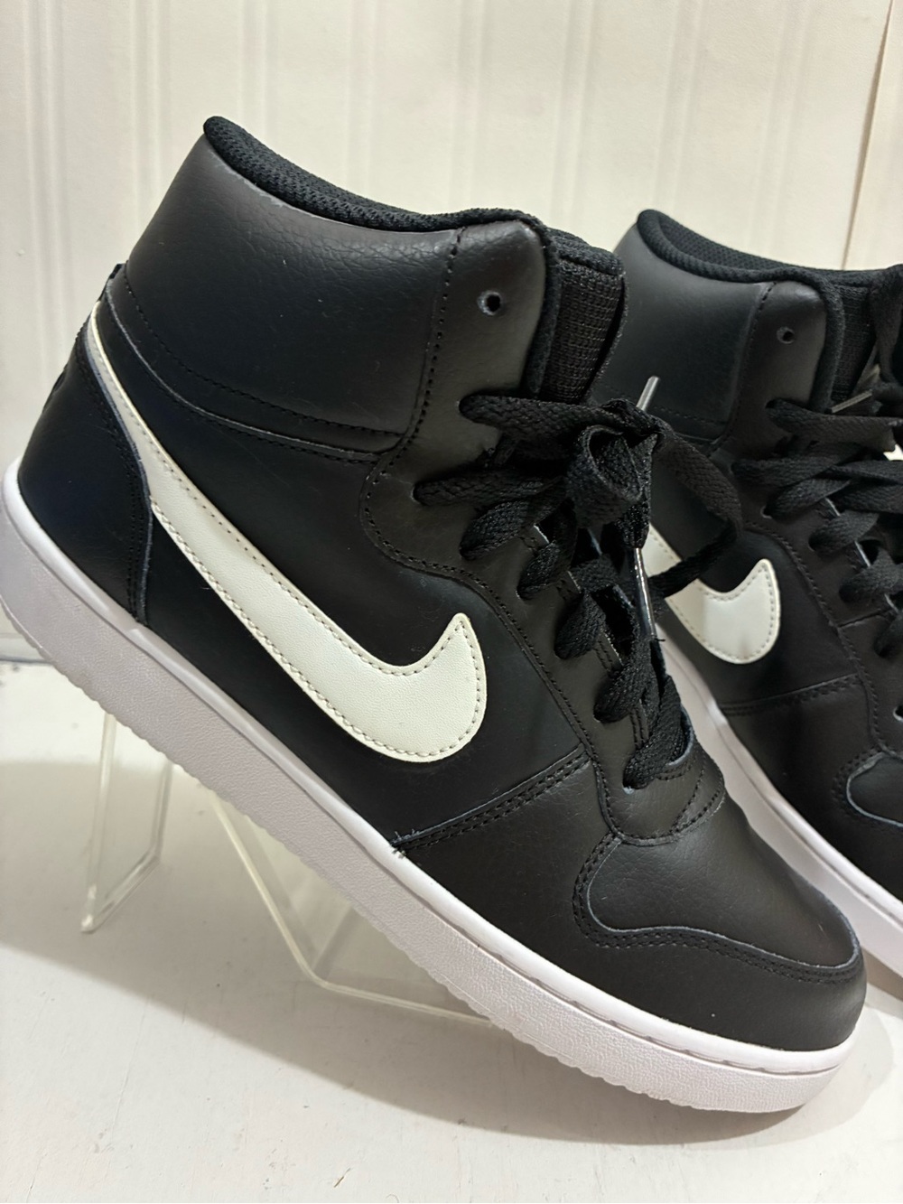 Nike Black and White High-Top Sneakers